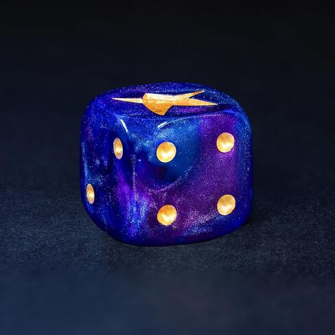 10-Piece Skull Dice Set – Hand-Painted 3D Skull RPG Dice, D6 Dice, Standard Game Dice, Six Sided Dice, 16mm Transparent Resin with Rounded Edges, Perfect for D&D, Tabletop Games, and Collectors in Kuwait