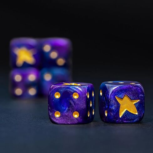 10-Piece Skull Dice Set – Hand-Painted 3D Skull RPG Dice, D6 Dice, Standard Game Dice, Six Sided Dice, 16mm Transparent Resin with Rounded Edges, Perfect for D&D, Tabletop Games, and Collectors in Kuwait