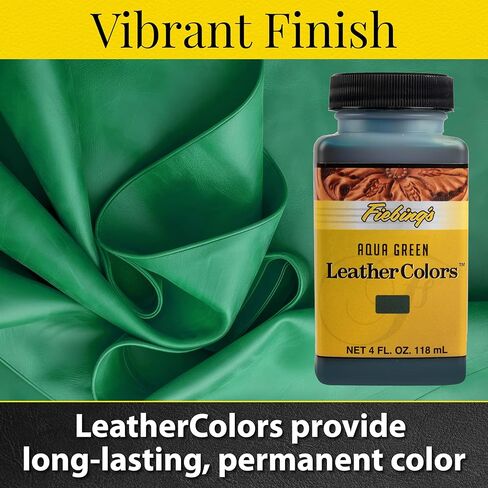 Fiebing's LeatherColors (4 Fl Oz, Chocolate) - Leather Dye for Natural Leather - Water-Based, Non-Flammable Formula - Permanent & Penetrating Color for Shoes, Boots, Furniture - Safe for Institutions in Kuwait