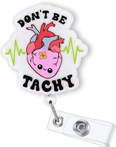 شارة الهامستر مضحك حامل بكرة قابلة للسحب للممرضة RN الطبيب الطبيب الطبي والمعلم | هدايا ممرضة لطيف معرف الحيوانات الشارة بكرة مع مقطع التمساح و 24 "سلك نايلون متين | الأكريليك in Kuwait