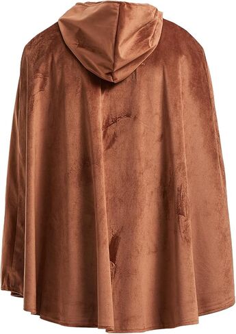 MiiDD Hooded Robe Cloak Cape Cosplay Costume Adult,Cloak with Hood Costume for Men,Medieval Cloak Velvet Cape Halloween in Saudi Arabia