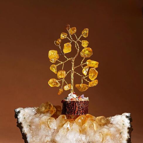 Handmade 7 Chakra Crystal Tree of Life for Healing, Positive Energy, Good Luck, Money, Spiritual Gift for Women & Men, Yoga & Meditation Room Decor, Decoration for Home & Office in Kuwait