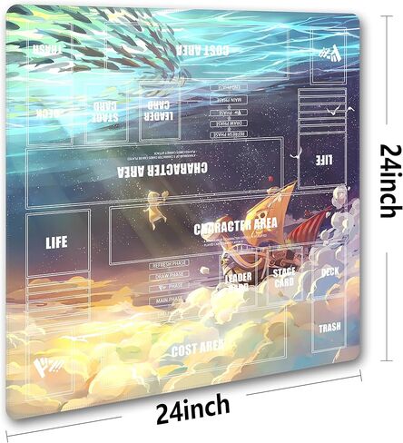 Playmat Trading Card Game OPCG Mat CCG MTG Playmat TCG Card Game Table Mat &Limited Edition Rare Dice and Free Bag (The White Beard Flag) in Kuwait