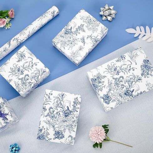 Wernnsai Sage Green Wrapp Paper Roll - 1 Roll 17 "× 33 قدمًا للاستحمام الطفل الورق الورق الزهور الورق الزفاف غلاف الزفاف. in Kuwait