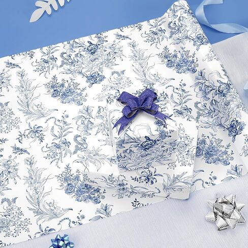 Wernnsai Sage Green Wrapp Paper Roll - 1 Roll 17 "× 33 قدمًا للاستحمام الطفل الورق الورق الزهور الورق الزفاف غلاف الزفاف. in Kuwait