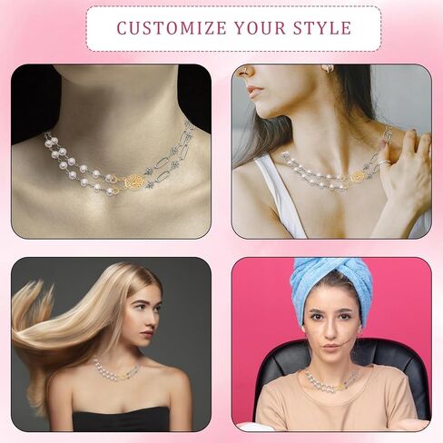 2 Pcs Necklace Layering Clasps 14k Gold & Silver Necklace Separator for Layering, Tangle Free Layered Necklace Clasps Jewelry Necklace Separator Connector in Saudi Arabia