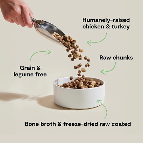 Open Farm RawMix Grain-Free Front Range Recipe for Dogs, Includes Kibble, Bone Broth, and Freeze Dried Raw, Inspired by The Wild, Humanely Raised Protein and Non-GMO Fruits and Veggies, 20 lb in Kuwait