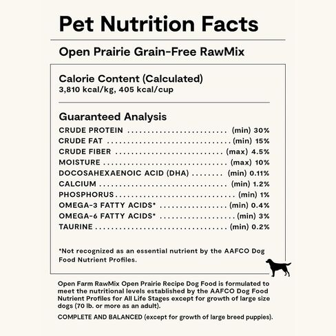 Open Farm RawMix Grain-Free Front Range Recipe for Dogs, Includes Kibble, Bone Broth, and Freeze Dried Raw, Inspired by The Wild, Humanely Raised Protein and Non-GMO Fruits and Veggies, 20 lb in Kuwait