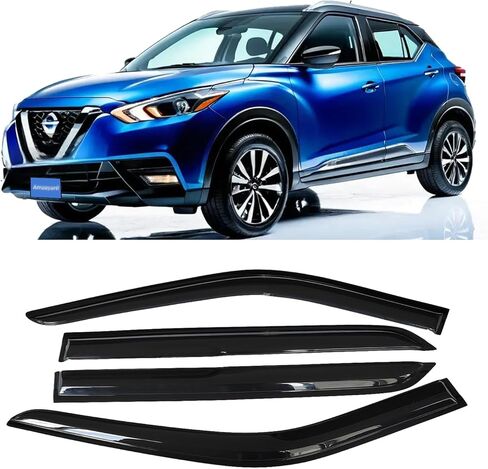 in-Channel Window Visors Rain Guards Compatible with Dodge RAM 1500 2019-2025 Crew Cab Wind Deflectors Vent Visor Sun Shades Window Shields in Kuwait