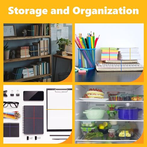 400PCS Yellow Rubber Bands - 2.5 Inch Small Elastic Rubber Bands for Money Office Supplies Good Elasticity Ideal for Home Office Cash Organization in Saudi Arabia