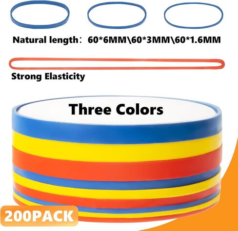 400PCS Yellow Rubber Bands - 2.5 Inch Small Elastic Rubber Bands for Money Office Supplies Good Elasticity Ideal for Home Office Cash Organization in Saudi Arabia