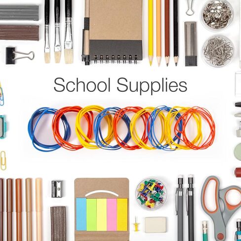 400PCS Yellow Rubber Bands - 2.5 Inch Small Elastic Rubber Bands for Money Office Supplies Good Elasticity Ideal for Home Office Cash Organization in Saudi Arabia