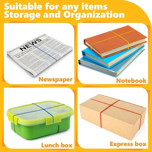 400PCS Yellow Rubber Bands - 2.5 Inch Small Elastic Rubber Bands for Money Office Supplies Good Elasticity Ideal for Home Office Cash Organization in Saudi Arabia