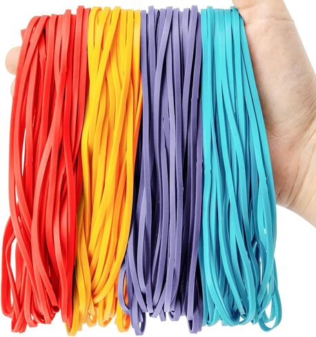 400PCS Yellow Rubber Bands - 2.5 Inch Small Elastic Rubber Bands for Money Office Supplies Good Elasticity Ideal for Home Office Cash Organization in Saudi Arabia