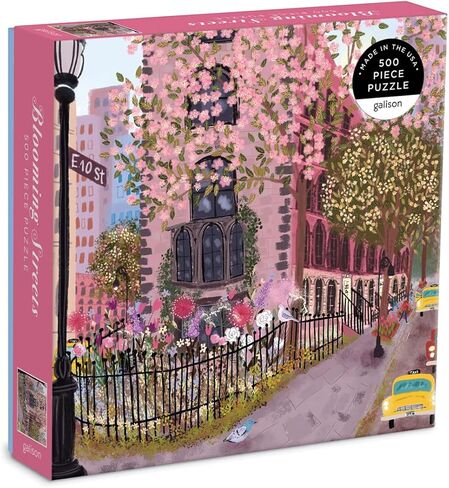 Galison Art of the Table - 500 قطعة من Joy Laforme Jigsaw Puzzle التي تتميز بأعمال فنية جميلة من التين والبنفسج في بيئة الحياة الثابتة in Saudi Arabia