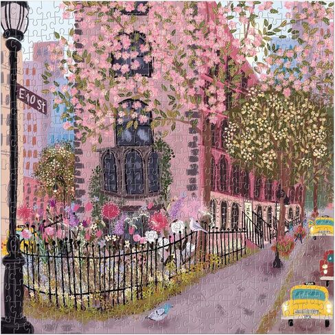 Galison Art of the Table - 500 قطعة من Joy Laforme Jigsaw Puzzle التي تتميز بأعمال فنية جميلة من التين والبنفسج في بيئة الحياة الثابتة in Saudi Arabia