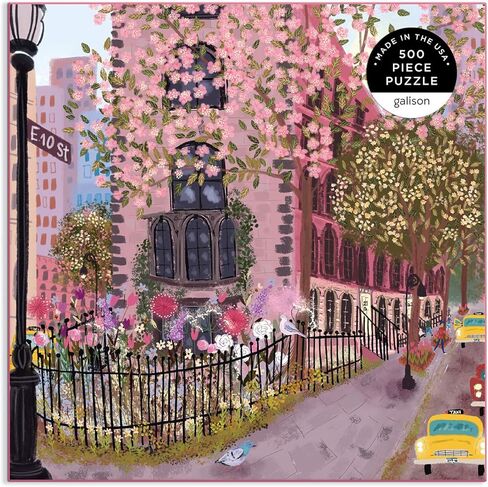 Galison Art of the Table - 500 قطعة من Joy Laforme Jigsaw Puzzle التي تتميز بأعمال فنية جميلة من التين والبنفسج في بيئة الحياة الثابتة in Saudi Arabia