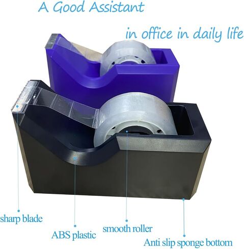 Desktop Tape Dispenser with Non-Skid Base,Colorful Heavy Duty Cute Tape Dispenser for Packaging in Office,Restaurant, Flower Shop,Cake Shop,White in Kuwait