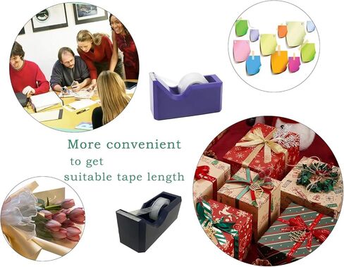 Desktop Tape Dispenser with Non-Skid Base,Colorful Heavy Duty Cute Tape Dispenser for Packaging in Office,Restaurant, Flower Shop,Cake Shop,White in Kuwait