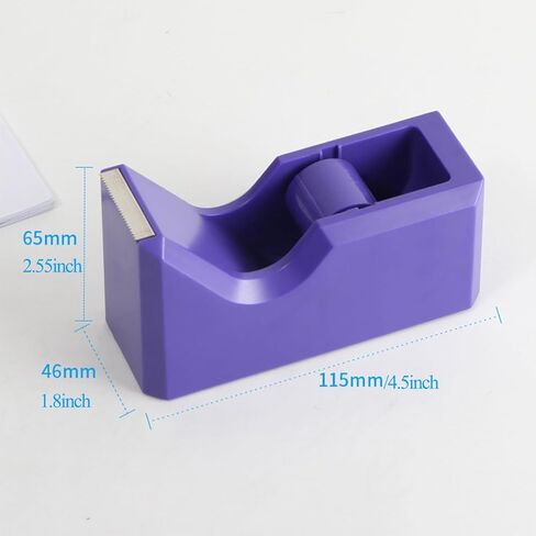 Desktop Tape Dispenser with Non-Skid Base,Colorful Heavy Duty Cute Tape Dispenser for Packaging in Office,Restaurant, Flower Shop,Cake Shop,White in Kuwait
