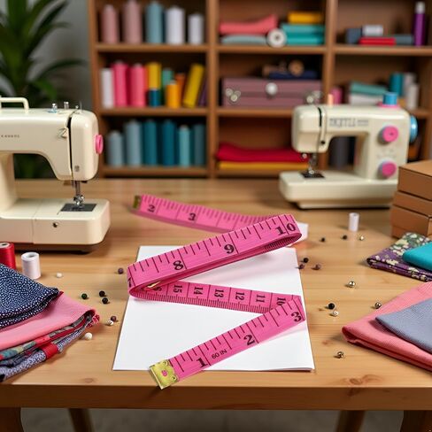 شريط مرن القياس حاكم النعمة القياس لمستلزمات خياطة خياطة خياطة ، 60 بوصة الشريط الألياف PVC على الوجهين من أجل الخصر ، والطول ، وقياس الجسم والخياطة ، ومقاييس الشريط والحكام (وردي) in Kuwait