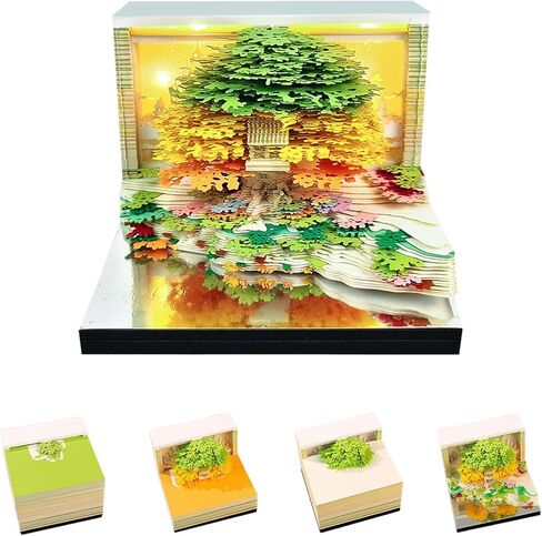 التقويم ثلاثي الأبعاد 2025 ، التقويم الزمني للقطعة 2025،3D التقويم ، ورقة النحت الزبدية منزل ثلاثي الأبعاد مع تصميم الأضواء ، سجل المكتب على سطح المكتب سجل الملاحظات ، زخرفة سطح المكتب. in Kuwait