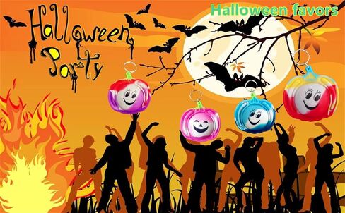 100 Packs Bulk Halloween Pumpkin Spider Ghost Bat Fidget Mini Pop for Kids Party Favors and Classroom Students Gift in Saudi Arabia