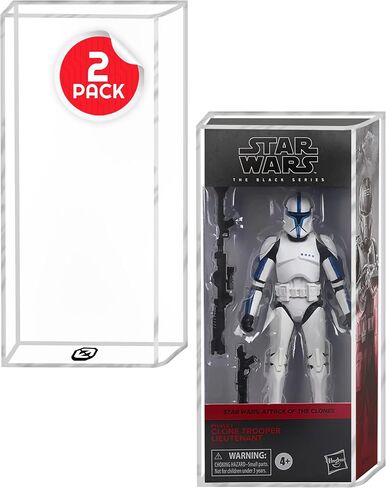 EVORETRO Action Figure Display Case Protector Compatible with Star Wars, Marvel Legends, GI-Joe 3.75 in Carded Action Figures, Anti-UV Thick Durable Clear Acrylic Box, Lasts for Years to Come - 2 Pack in Saudi Arabia