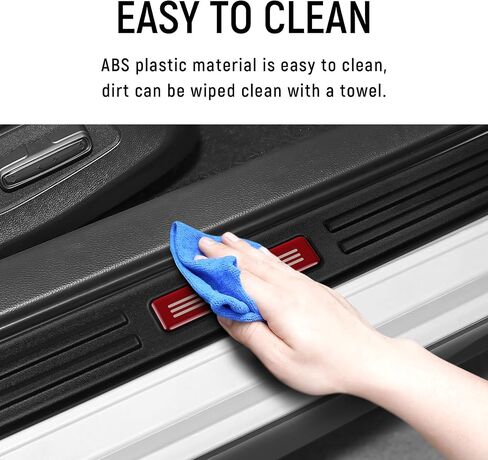 4PCS Door Sill Protector for Honda Accord 2025 2024 2023 2022 2021 2020 2019 2018 Accessories Matte Black ABS Material Front and Rear Door Car Pedal Kick Protection in Kuwait