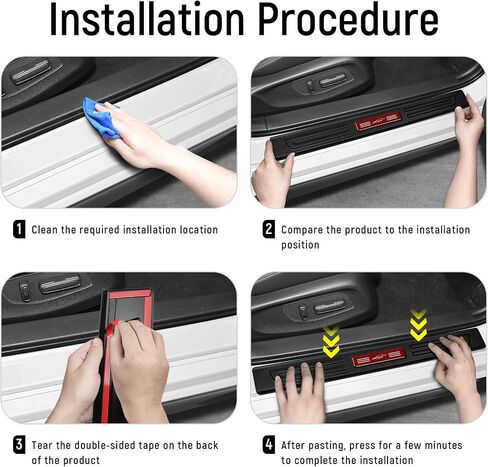 4PCS Door Sill Protector for Honda Accord 2025 2024 2023 2022 2021 2020 2019 2018 Accessories Matte Black ABS Material Front and Rear Door Car Pedal Kick Protection in Kuwait