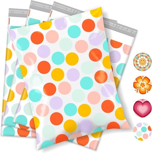 Metronic Poly Sailers 14.5x19 بوصة 50pc أكياس الشحن للملابس ، ومظاريف شحن شجاعة قوية للأعمال التجارية الصغيرة ، وأكياس البريد المقاومة للماء للشحن ، والأكياس البريدية التعبئة والتغليف الوردي القلب in Kuwait