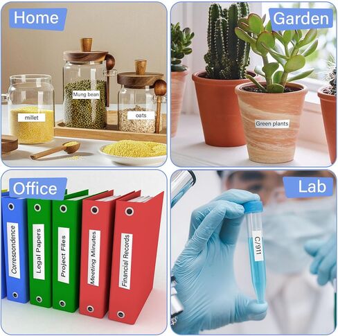 5 Pack Compatible with Dymo Letratag Refills 91200 91330 10697 S0721510 Label Maker Tape White Paper 1/2" x 13' Label Refills Work for Dymo Letra Tag LT-100H LT-100T Plus 200B QX50 XR XM 2000 in Kuwait