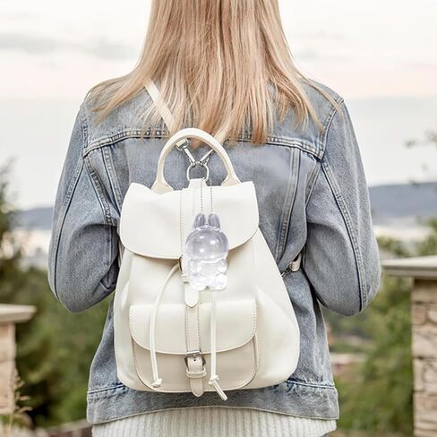 2 علبة حماية حزمة لأشكال La Bu Bu 6.68in و 6.1in ، مربع عرض واضح مع حزام ، ومكافحة الغبار ومضاد للقوائم-مثالية للجلوس والوحش المتبادل in Kuwait