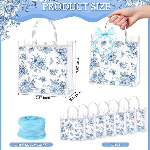 Hosuly 24 Pcs Cherry Clear Gift Bags with Ribbon Roll She's the Cherry on Top Transparent PVC Goodie Bags Bulk Pink Bow Reusable Treat Pouches for Wedding Birthday Baby Shower Y2k Party Supplies in Kuwait