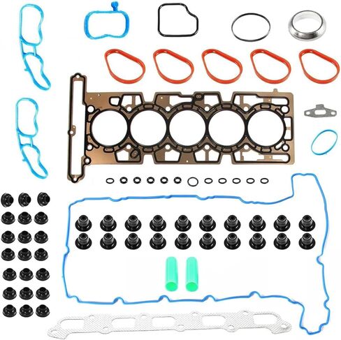 مجموعة غطاء التوقيت TCS45993 مع حشوات مضخة المياه والختم الرئيسي، طقم حشيات غطاء التوقيت للغطاء الأمامي 12633904 متوافق مع LS LS1 LS6 LS2 LS3 LQ9 LQ4 4.8L 5.3L 5.7L 6.0L in Kuwait