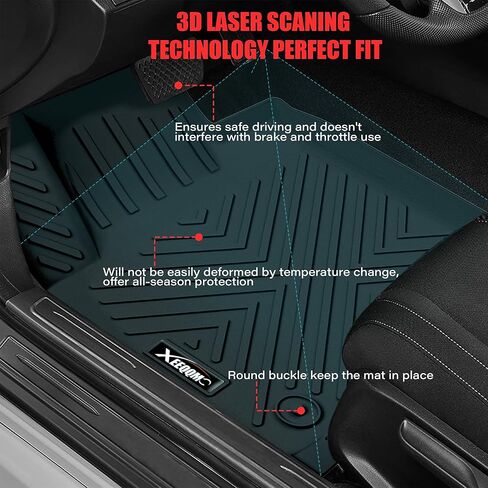 Floor Mats & Trunk Mat for 2025 Toyota Camry All Weather TPE Protection Floor Liners Full Set with Cargo Liner for 2025 Toyota Camry Accessories in Saudi Arabia