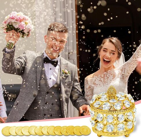 Arras Para Boda Catolica - عملة زفاف وحدة مع 13 قطعة نقدية ومربعة ، Arras de Boda Cristiana ، Recuerdos Para Cenermony in Kuwait