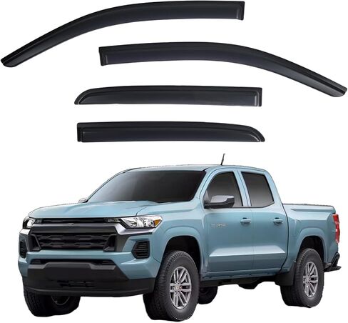Window Visors Rain Guards fits 2024-2025 Hyundai Kona, Out-Channel Window Wind Deflectors Vent Shades Accessories, Dark Smoke 4 Pcs in Kuwait