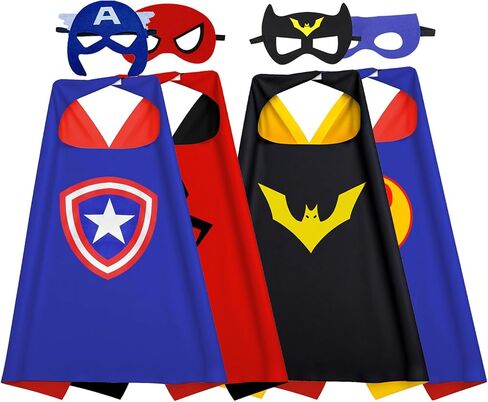 Kids Capes and Masks Boys Girls Costumes for Halloween Christmas Cosplay Dress Up in Saudi Arabia