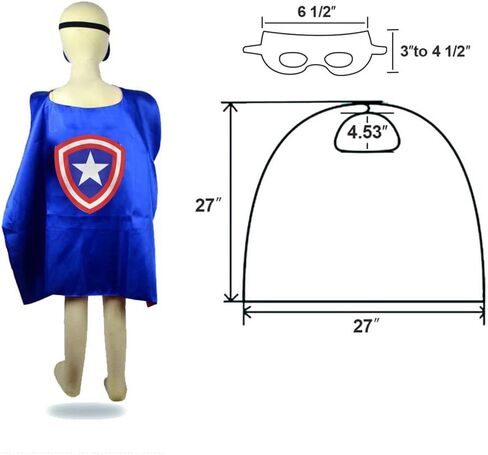 Kids Capes and Masks Boys Girls Costumes for Halloween Christmas Cosplay Dress Up in Saudi Arabia