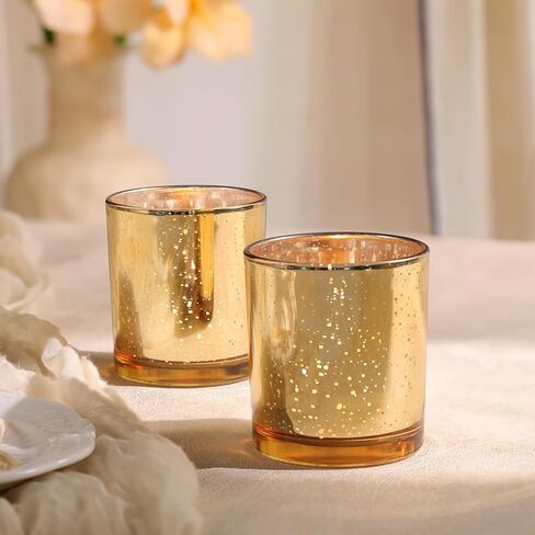 Larger Clear Votive Candle Holders Set of 6- Tea Light Candle Holder Glass, Clear Candle Holders for Wedding, Party and Home Decor, Table Centerpiece in Kuwait