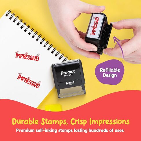 الترويج يتم فحصه معًا - ختم الدرجات المعلمين في مجال المطاط - الحبر الأحمر in Kuwait