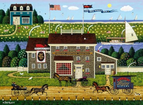 Buffalo Games - Charles Wysocki - Hound of The Baskervilles - 1000 Piece Jigsaw Puzzle for Adults -Challenging Puzzle Perfect for Game Nights - Finished Size is 26.75 x 19.75 in Saudi Arabia