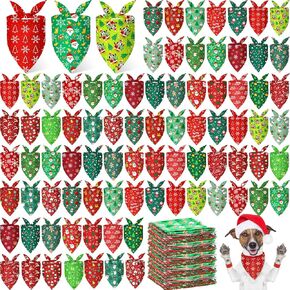 200 Pieces Spring Dog Bandanas for Dogs Flower Dog Bandanas Bulk Floral Dog Kerchief Set Soft Dog Bandanas for Spring Puppy Small Medium Large Dog Costume Accessories(25.6 x17.7 x 17.7 Inch) in Kuwait