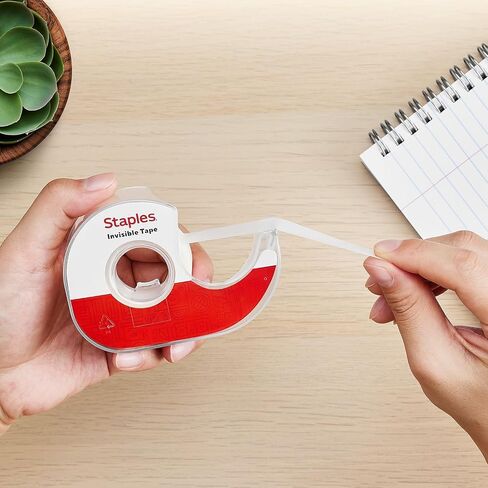 Staples 483534 Caddies Invisible Tape 3/4 بوصة × 11.1 ياردة 4/حزمة (52384-P4D) in Saudi Arabia