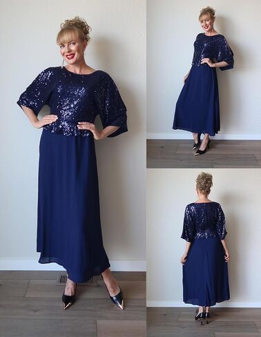 GRACE KARIN Sequin Dress for Women 2024 Mother of The Bride Dresses Wedding Guest Formal Chiffon Evening Gown in Kuwait