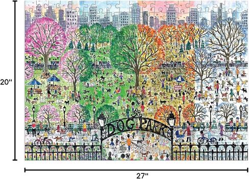 Galison Michael Storrings Cats in The City 1000 Piece Puzzle Featuring Beautiful Artwork of Cats in The City Garden in Saudi Arabia