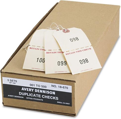 Avery 18670 علامات Auto Park المكررة ، 1-500 ، 4 3/4 × 2 3/8 ، مانيلا (صندوق 500) in Saudi Arabia