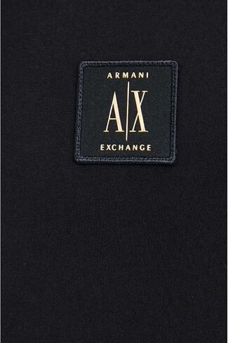Armani Exchange Men's Regular Fit Cotton Jersey Metallic Icon Patch Polo in Saudi Arabia