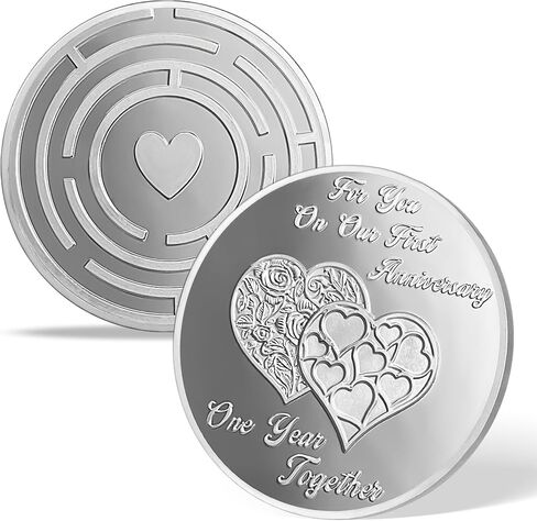 Vintage Floral Happy Birthday Coin | Double-Side Commemorative Lucky Coin with Vintage Floral and Cake | Happy Birthday Presents for Men & Women in Saudi Arabia